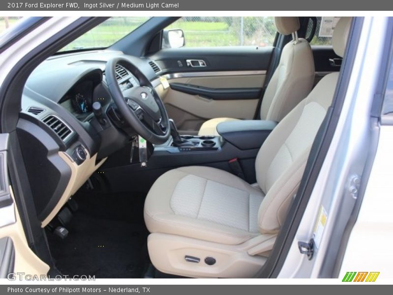 Ingot Silver / Medium Light Camel 2017 Ford Explorer FWD