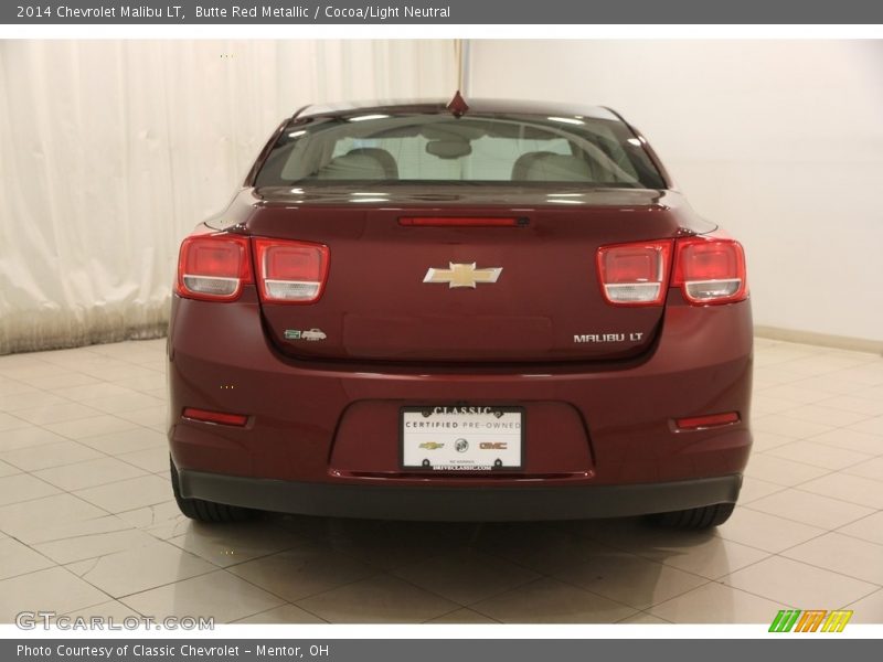 Butte Red Metallic / Cocoa/Light Neutral 2014 Chevrolet Malibu LT