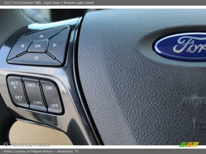 Ingot Silver / Medium Light Camel 2017 Ford Explorer FWD