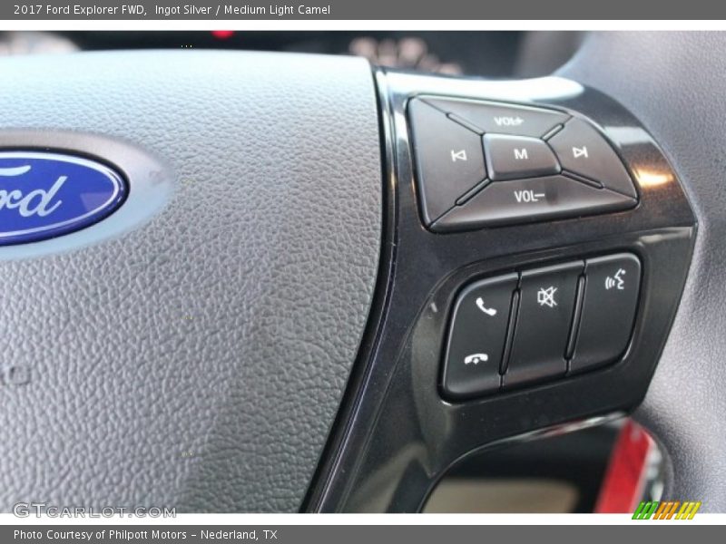 Ingot Silver / Medium Light Camel 2017 Ford Explorer FWD