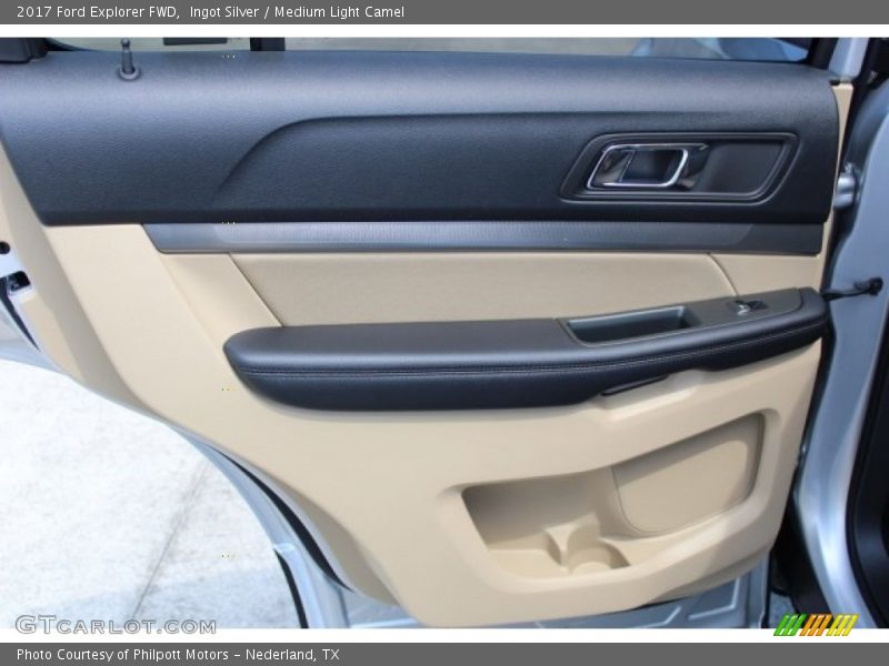 Ingot Silver / Medium Light Camel 2017 Ford Explorer FWD