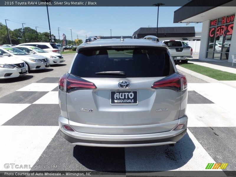 Silver Sky Metallic / Black 2016 Toyota RAV4 Limited