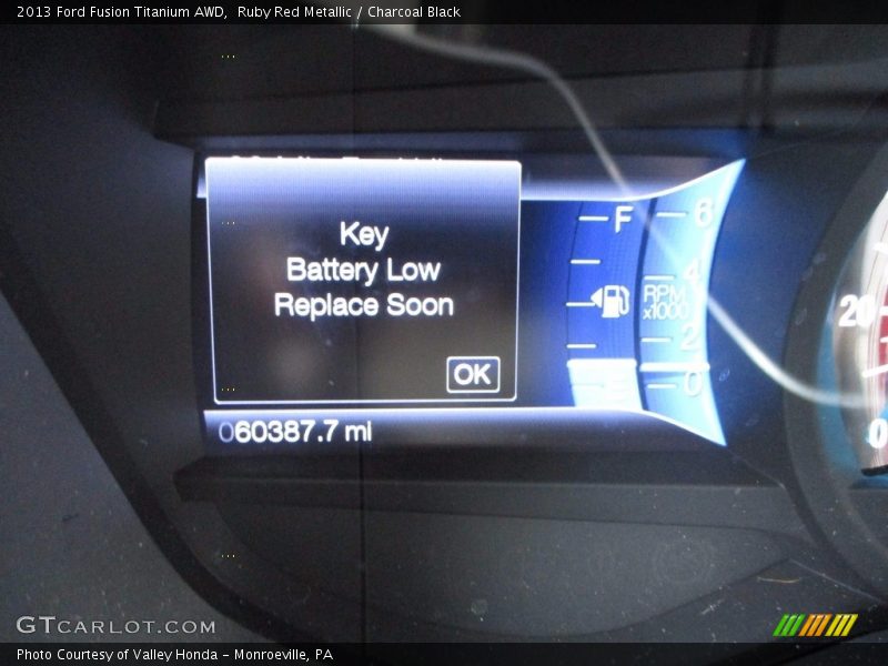 Ruby Red Metallic / Charcoal Black 2013 Ford Fusion Titanium AWD