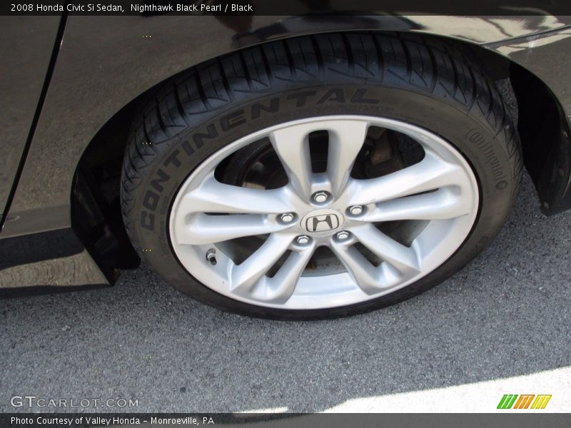 Nighthawk Black Pearl / Black 2008 Honda Civic Si Sedan