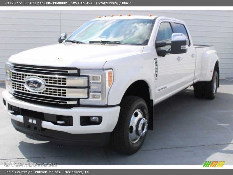 Oxford White / Black 2017 Ford F350 Super Duty Platinum Crew Cab 4x4