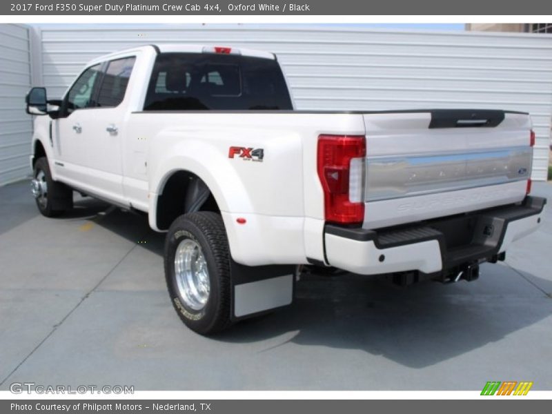 Oxford White / Black 2017 Ford F350 Super Duty Platinum Crew Cab 4x4
