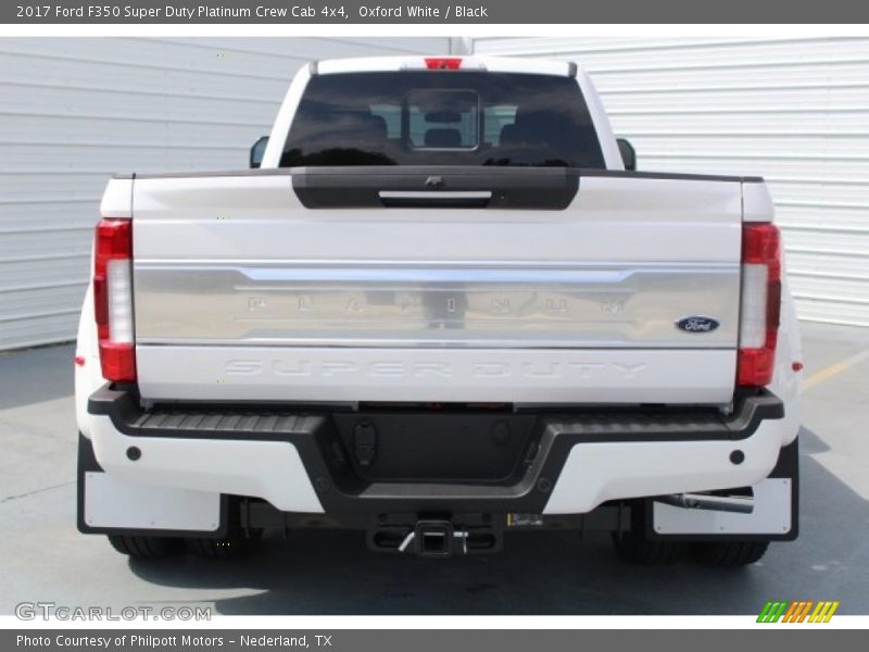 Oxford White / Black 2017 Ford F350 Super Duty Platinum Crew Cab 4x4