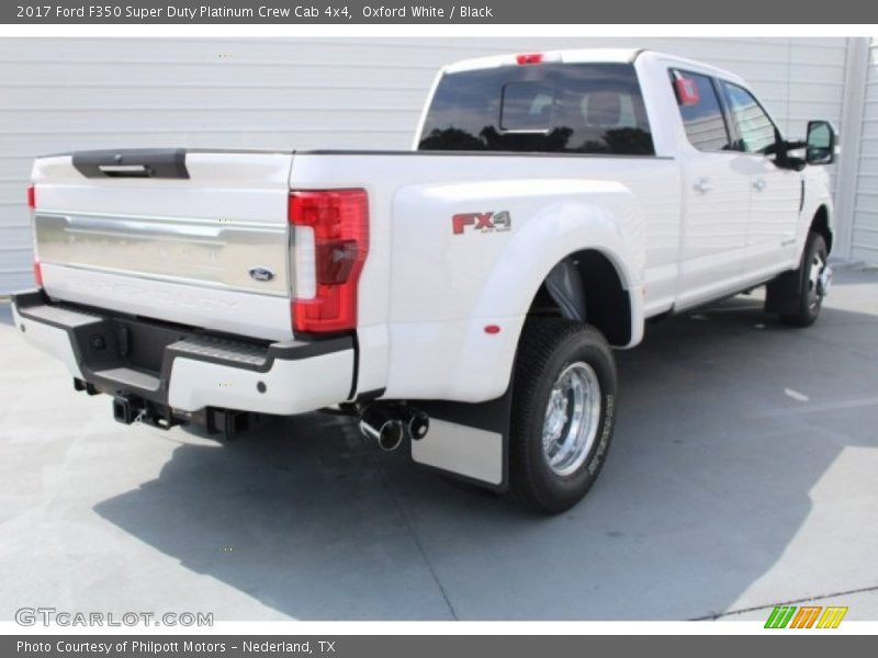 Oxford White / Black 2017 Ford F350 Super Duty Platinum Crew Cab 4x4