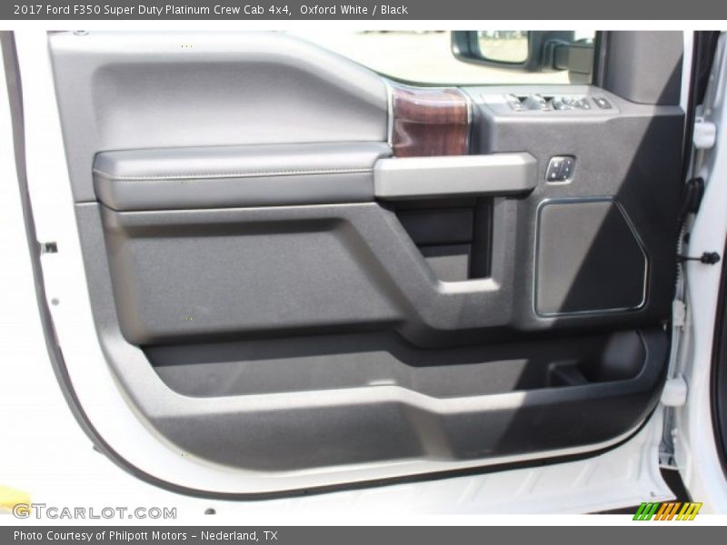 Oxford White / Black 2017 Ford F350 Super Duty Platinum Crew Cab 4x4