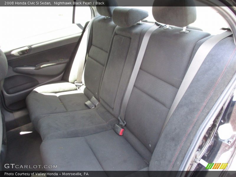 Nighthawk Black Pearl / Black 2008 Honda Civic Si Sedan