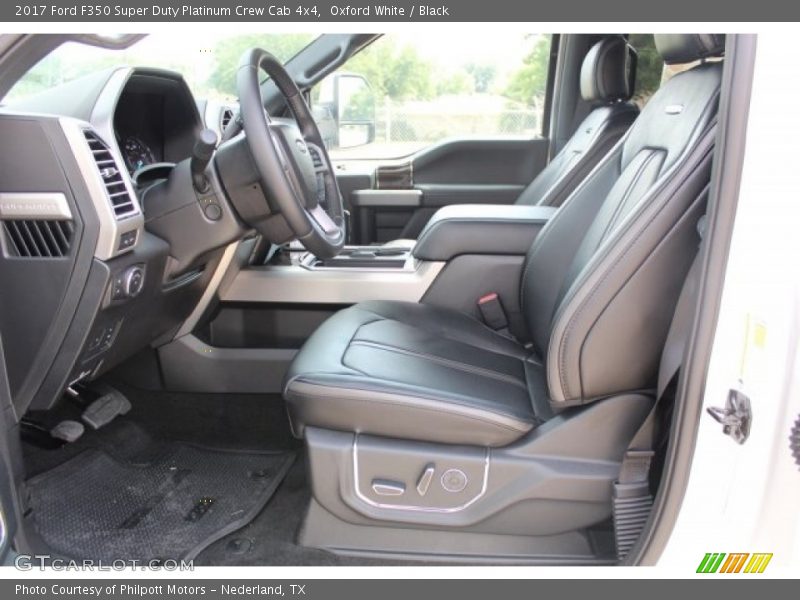 Oxford White / Black 2017 Ford F350 Super Duty Platinum Crew Cab 4x4