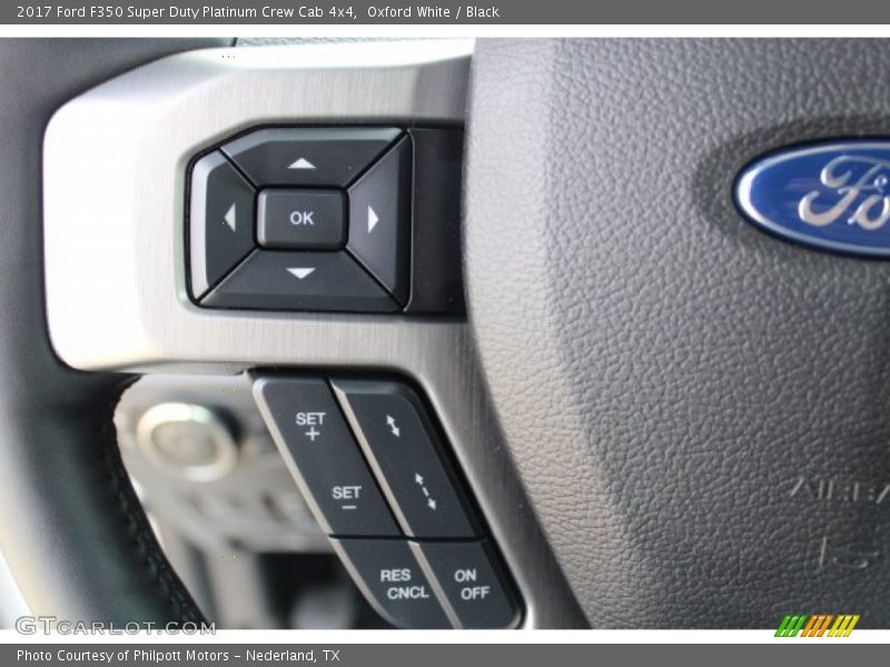 Oxford White / Black 2017 Ford F350 Super Duty Platinum Crew Cab 4x4