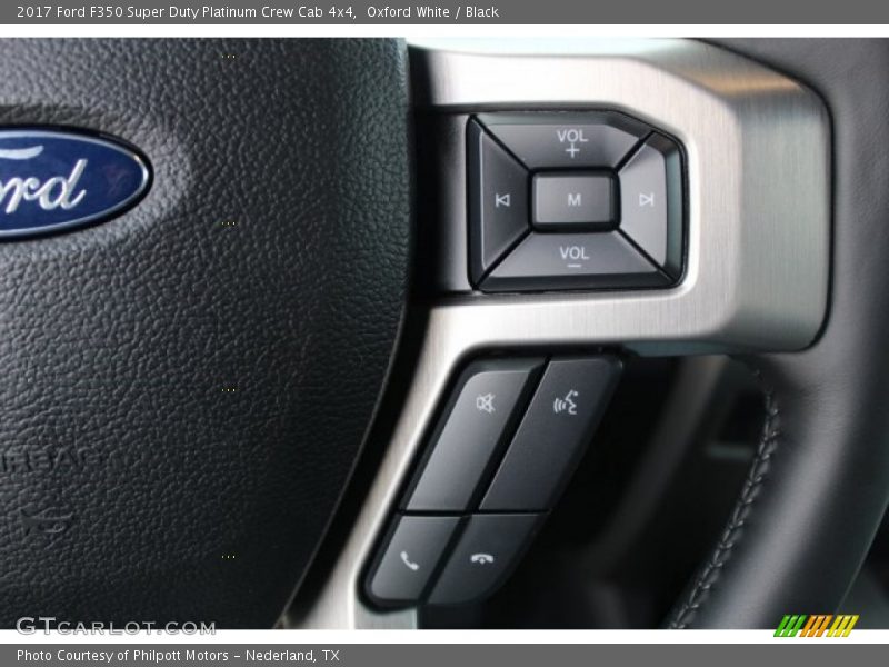 Oxford White / Black 2017 Ford F350 Super Duty Platinum Crew Cab 4x4