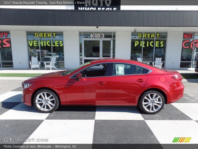 Soul Red Metallic / Black 2017 Mazda Mazda6 Touring