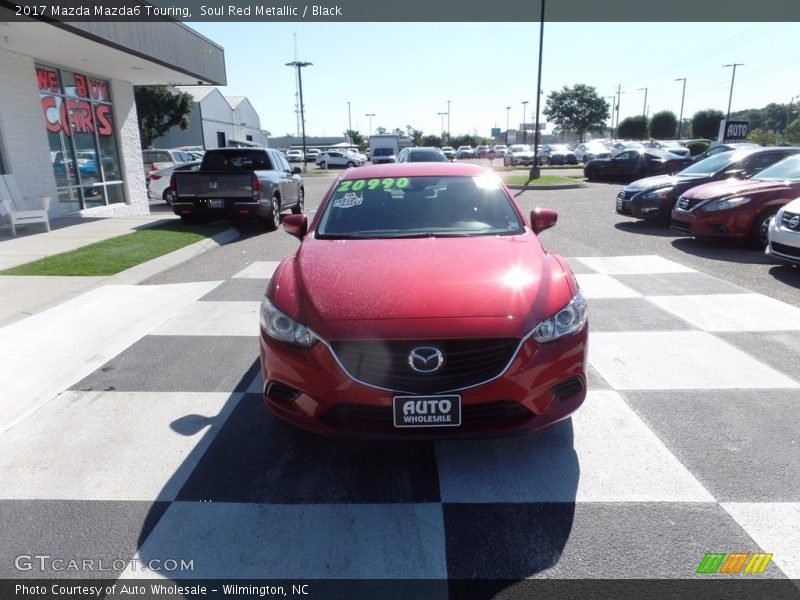 Soul Red Metallic / Black 2017 Mazda Mazda6 Touring