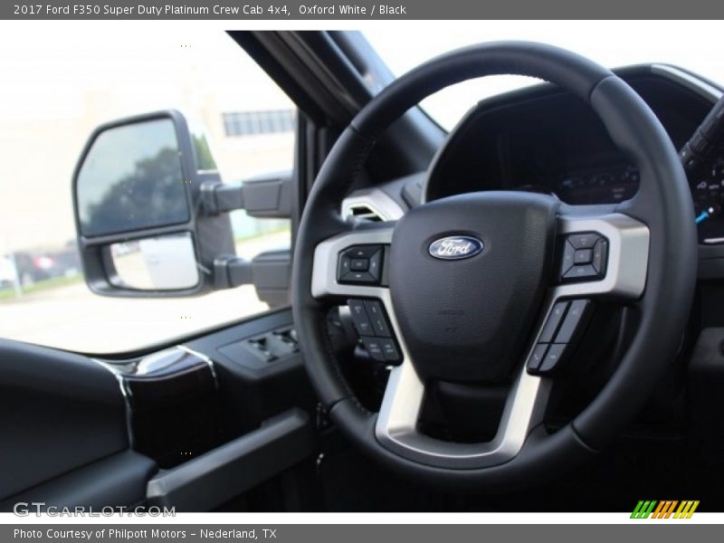 Oxford White / Black 2017 Ford F350 Super Duty Platinum Crew Cab 4x4