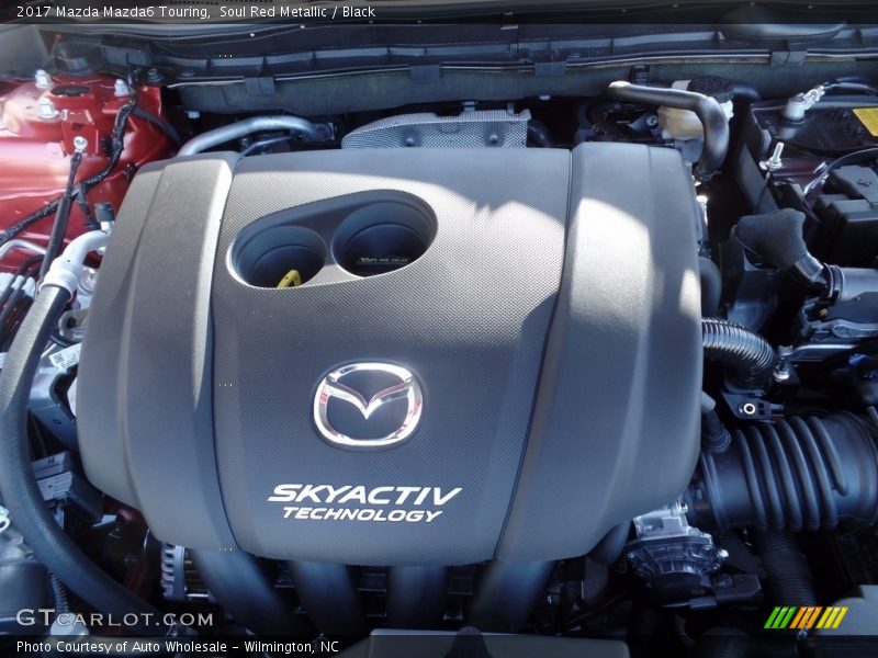 Soul Red Metallic / Black 2017 Mazda Mazda6 Touring
