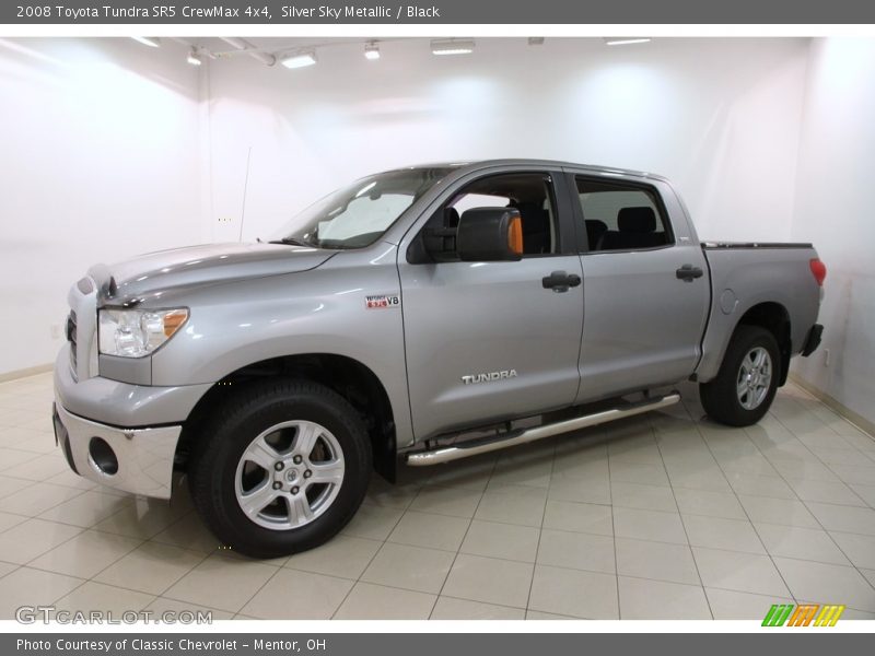Silver Sky Metallic / Black 2008 Toyota Tundra SR5 CrewMax 4x4