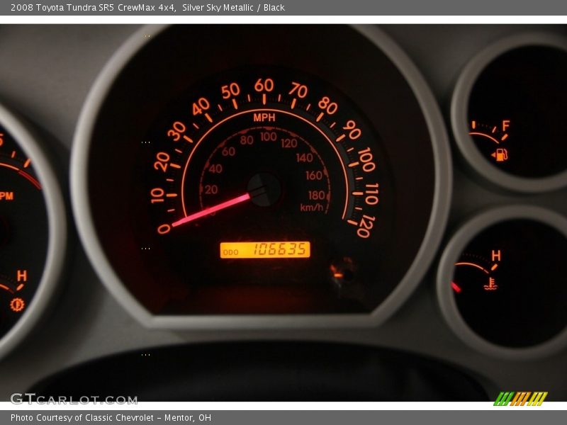 Silver Sky Metallic / Black 2008 Toyota Tundra SR5 CrewMax 4x4