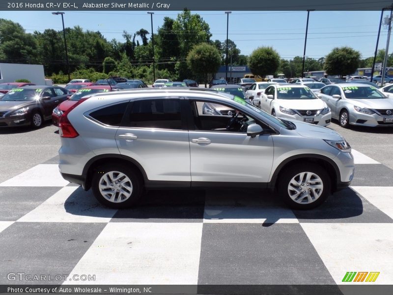 Alabaster Silver Metallic / Gray 2016 Honda CR-V EX-L