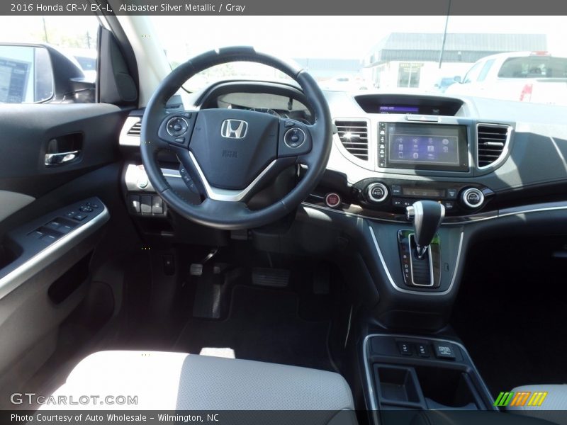 Alabaster Silver Metallic / Gray 2016 Honda CR-V EX-L