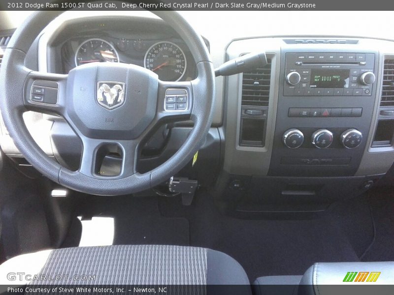 Deep Cherry Red Crystal Pearl / Dark Slate Gray/Medium Graystone 2012 Dodge Ram 1500 ST Quad Cab