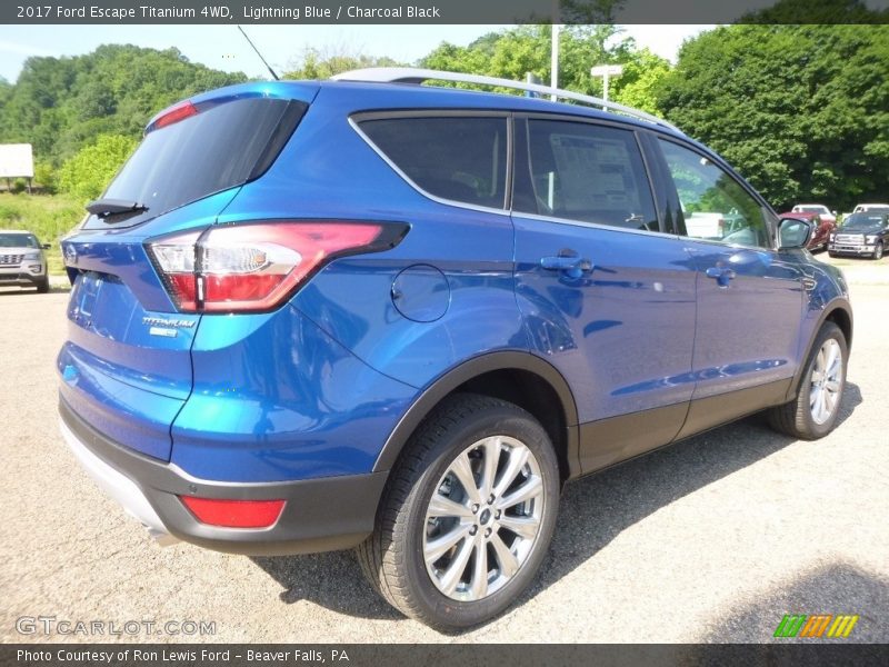 Lightning Blue / Charcoal Black 2017 Ford Escape Titanium 4WD