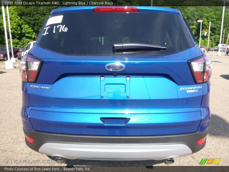 Lightning Blue / Charcoal Black 2017 Ford Escape Titanium 4WD