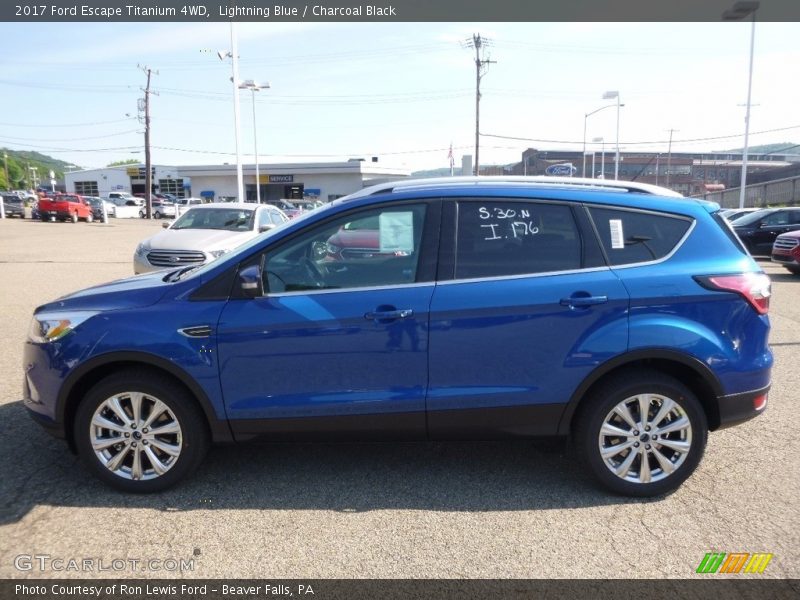 Lightning Blue / Charcoal Black 2017 Ford Escape Titanium 4WD