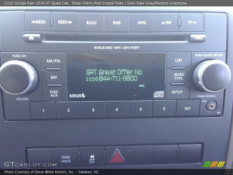 Deep Cherry Red Crystal Pearl / Dark Slate Gray/Medium Graystone 2012 Dodge Ram 1500 ST Quad Cab