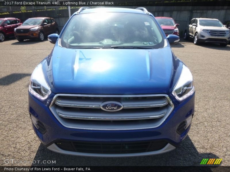 Lightning Blue / Charcoal Black 2017 Ford Escape Titanium 4WD