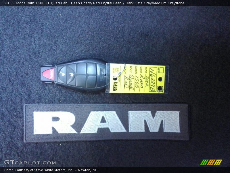 Deep Cherry Red Crystal Pearl / Dark Slate Gray/Medium Graystone 2012 Dodge Ram 1500 ST Quad Cab