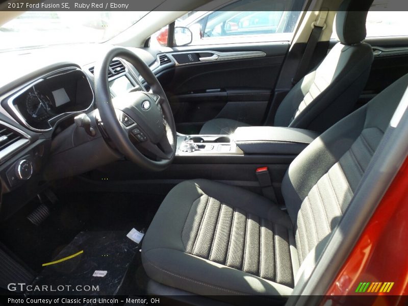 Ruby Red / Ebony 2017 Ford Fusion SE