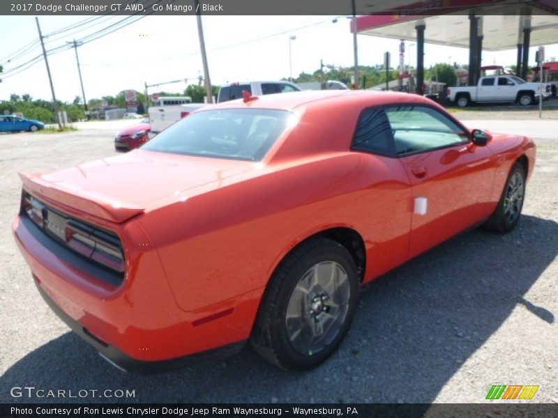 Go Mango / Black 2017 Dodge Challenger GT AWD