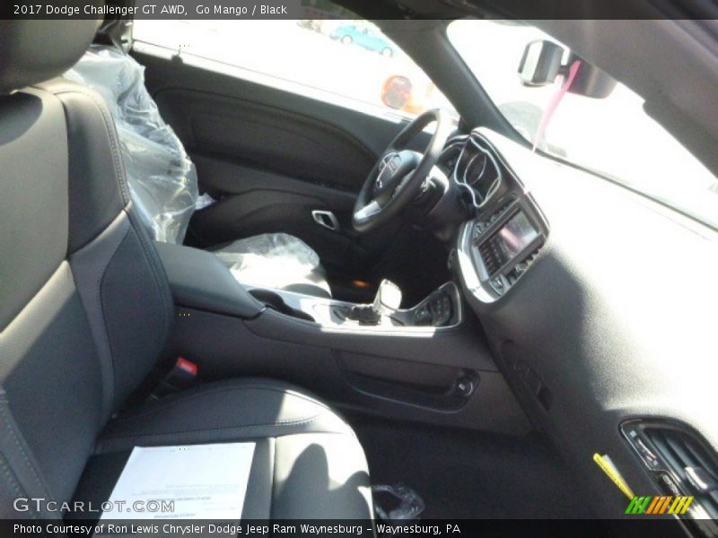 Go Mango / Black 2017 Dodge Challenger GT AWD