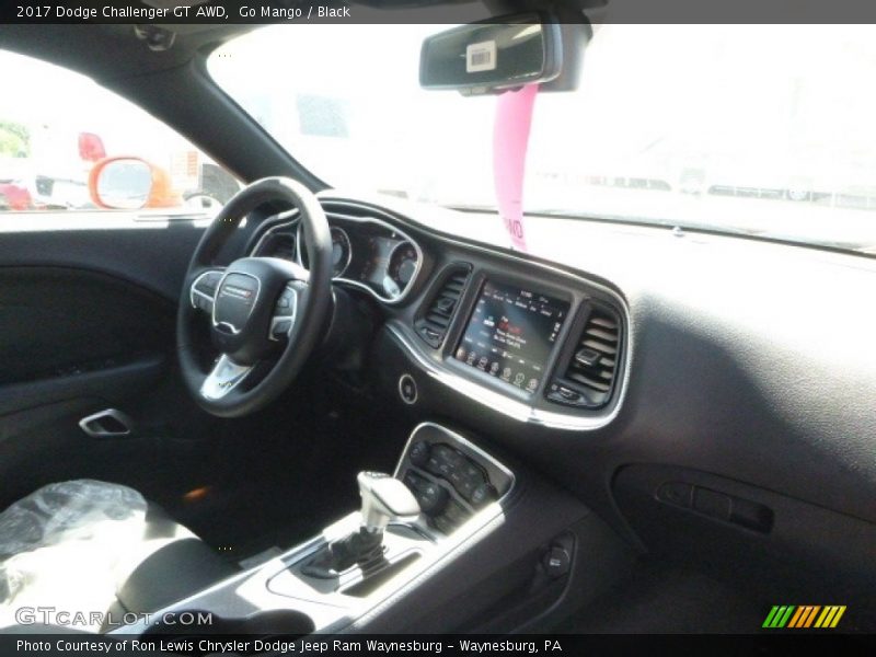 Go Mango / Black 2017 Dodge Challenger GT AWD