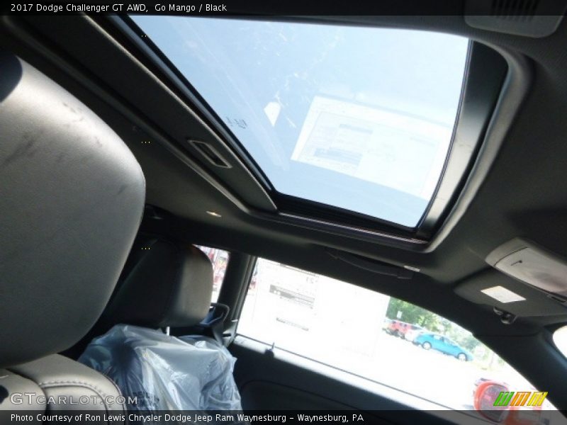 Go Mango / Black 2017 Dodge Challenger GT AWD