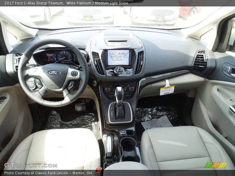  2017 C-Max Energi Titanium Medium Light Stone Interior