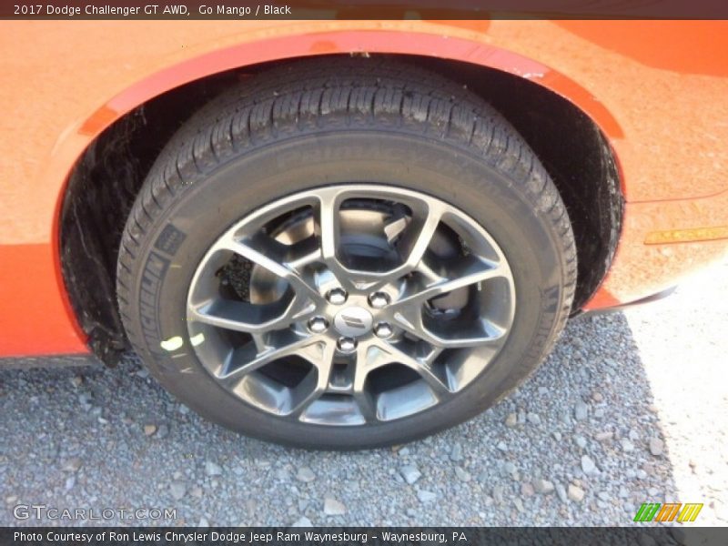 Go Mango / Black 2017 Dodge Challenger GT AWD