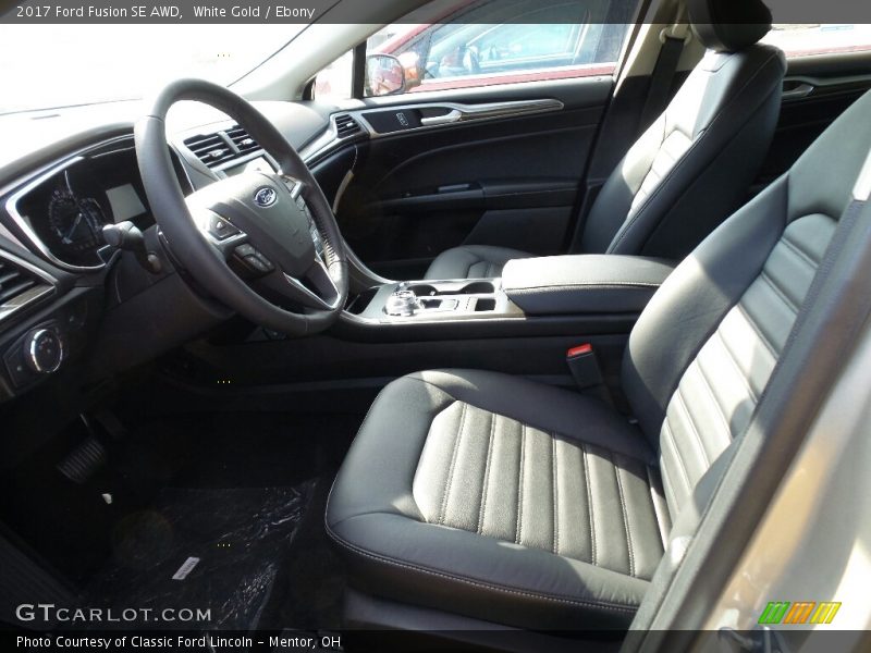 White Gold / Ebony 2017 Ford Fusion SE AWD