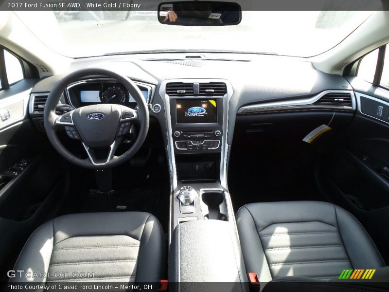 White Gold / Ebony 2017 Ford Fusion SE AWD