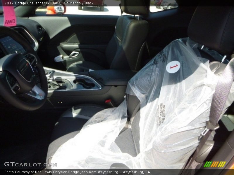 Go Mango / Black 2017 Dodge Challenger GT AWD