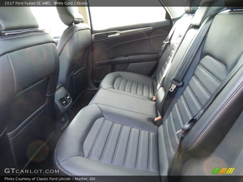 White Gold / Ebony 2017 Ford Fusion SE AWD