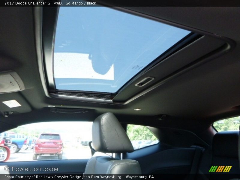 Go Mango / Black 2017 Dodge Challenger GT AWD