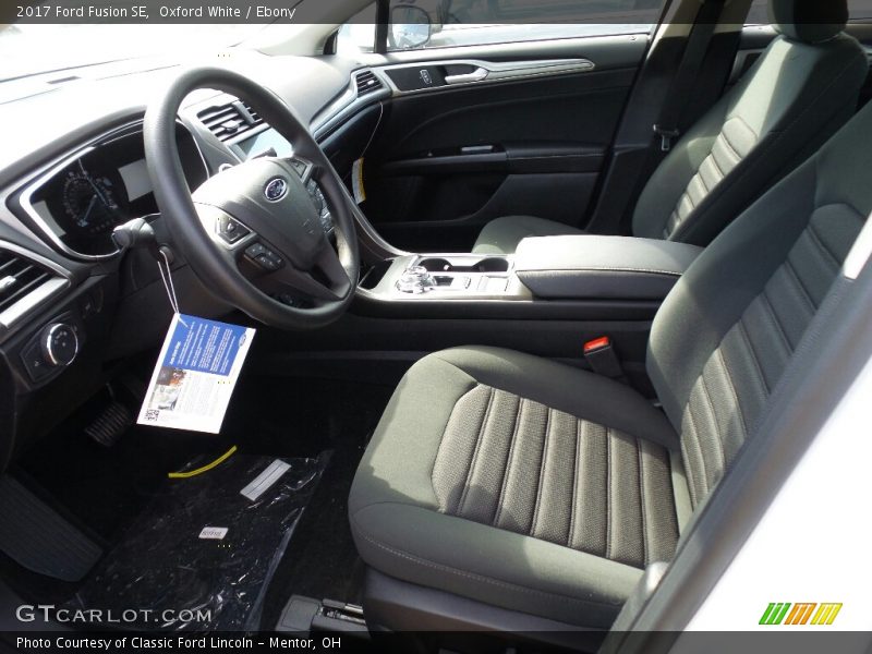 Oxford White / Ebony 2017 Ford Fusion SE