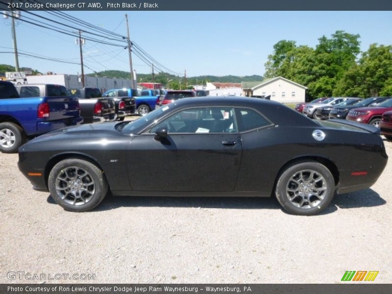 Pitch Black / Black 2017 Dodge Challenger GT AWD