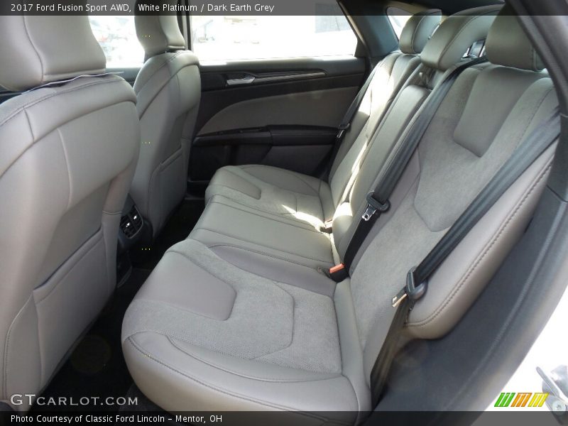 White Platinum / Dark Earth Grey 2017 Ford Fusion Sport AWD