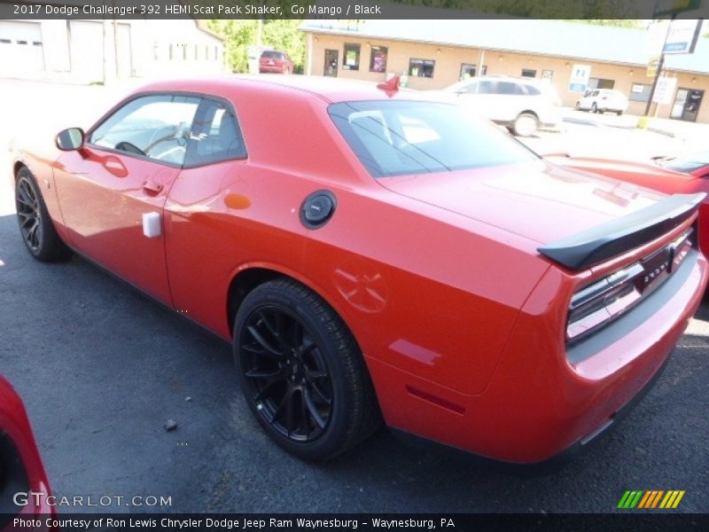 Go Mango / Black 2017 Dodge Challenger 392 HEMI Scat Pack Shaker