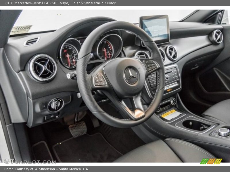 Polar Silver Metallic / Black 2018 Mercedes-Benz CLA 250 Coupe