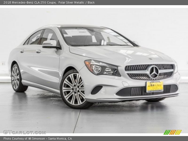 Polar Silver Metallic / Black 2018 Mercedes-Benz CLA 250 Coupe